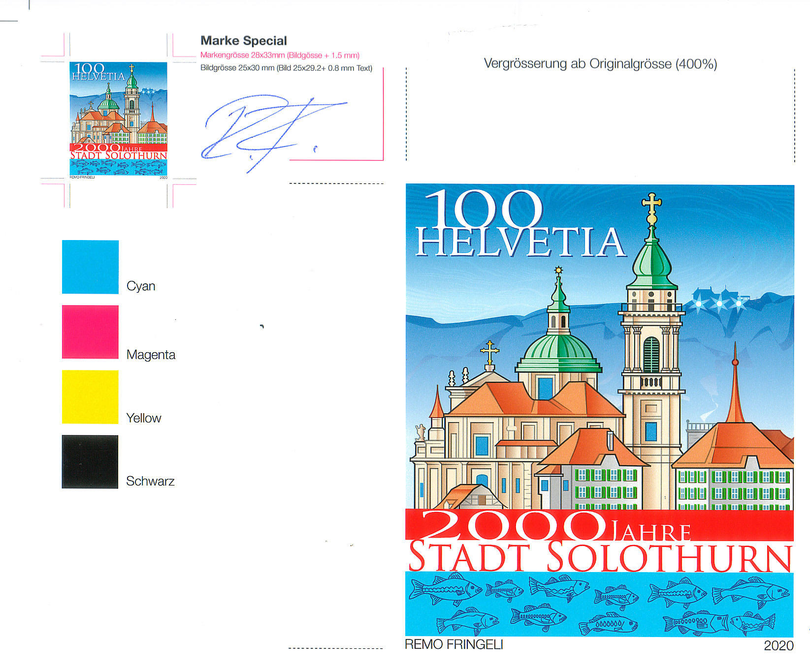 Proof-Briefmarke